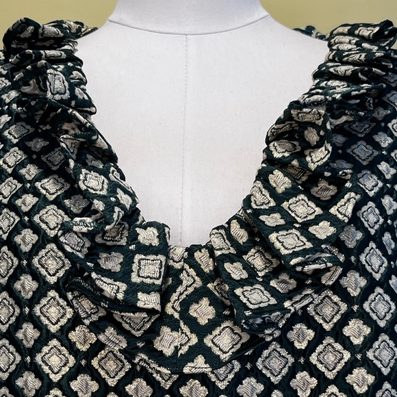 ModCloth x Anna Sui Admiring Eyes Jacquard Brocade Dress. Size 20 - Picture 8 of 12